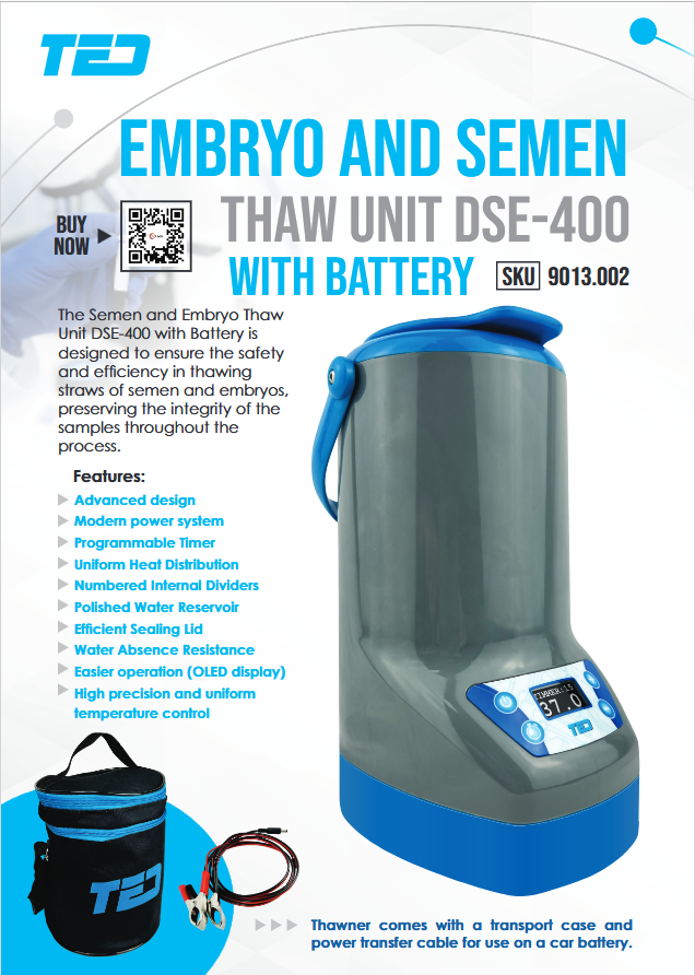 Embryo and Semen Thaw Unit DSE-400 With Built-in Battery