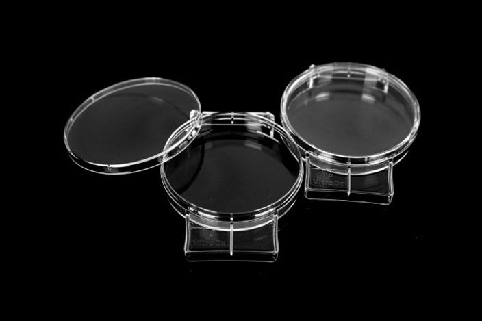 VitroDx 50 x 9 mm (low wall) IVF / ICSI / Biopsy dish w/ lid + ID marking tab