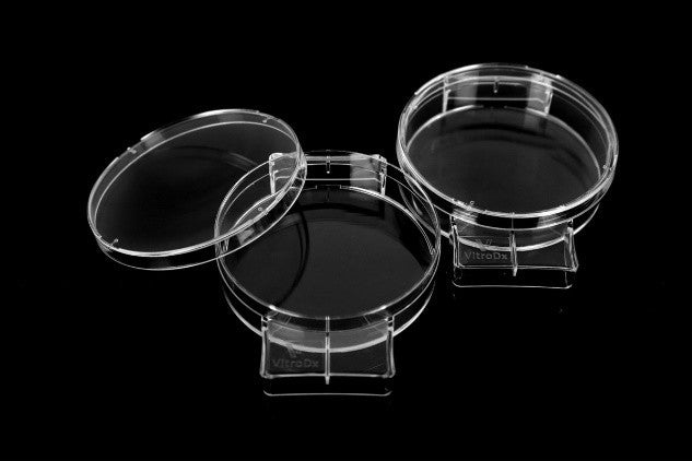 IVF round dish with mark area, 60 x 15mm, 10 / pack