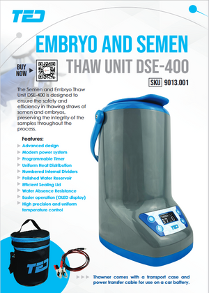 EMBRYO AND SEMEM DEFROSTER DSE-400 SILVER AND BLUE