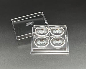Dish, 4 Well w/Lid, 10/pk