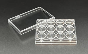 Solution™ Dish, For Trypsin and IVF, 12-Well, w/Lid, 10/pk