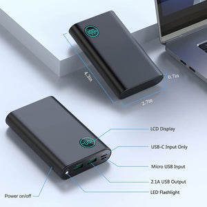 Portable Battery, For AI55 Warmer; 10800mAh w/Dual Output, USB C Input Battery Pack, Each