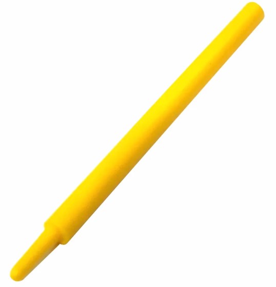 Sealing  / ID plug for 0.25cc straw, 47mm long, yellow, not sterile, 100/pk