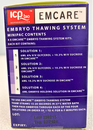 EmCare™ Embryo Thaw System, 4 x 6ml Tubes, Each