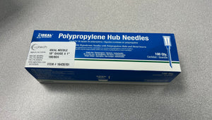 Ideal needle, 18g x 1 inch, 100 / box