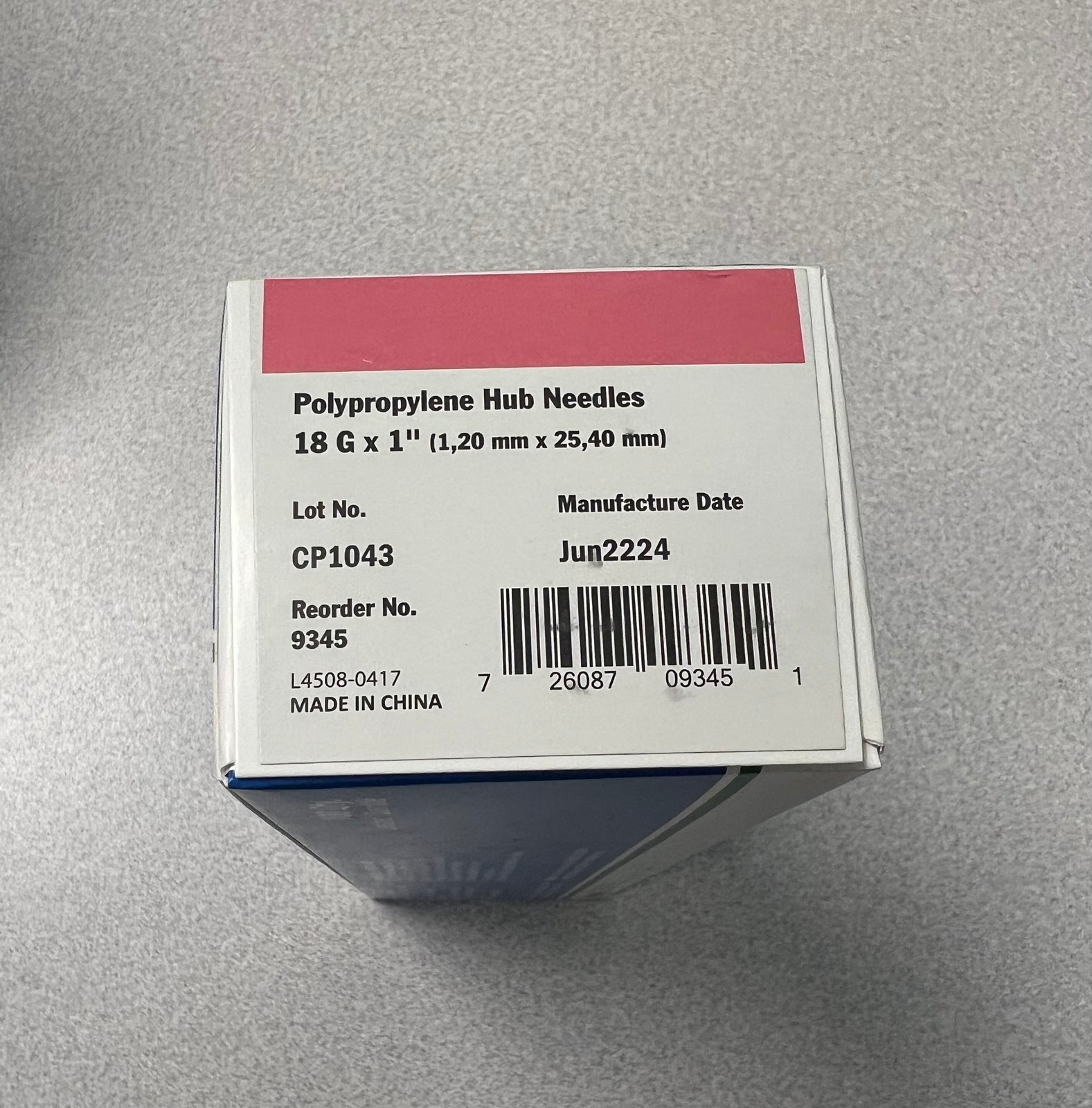 Ideal needle, 18g x 1 inch, 100 / box