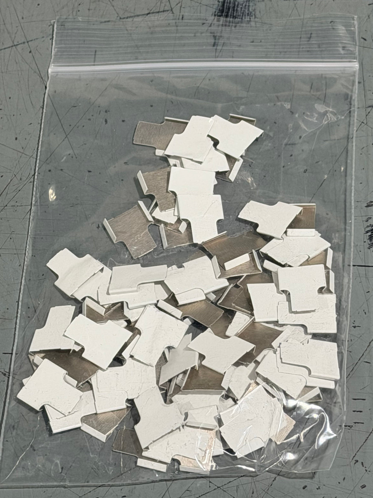 Cane Tabs, White, 100/Bag