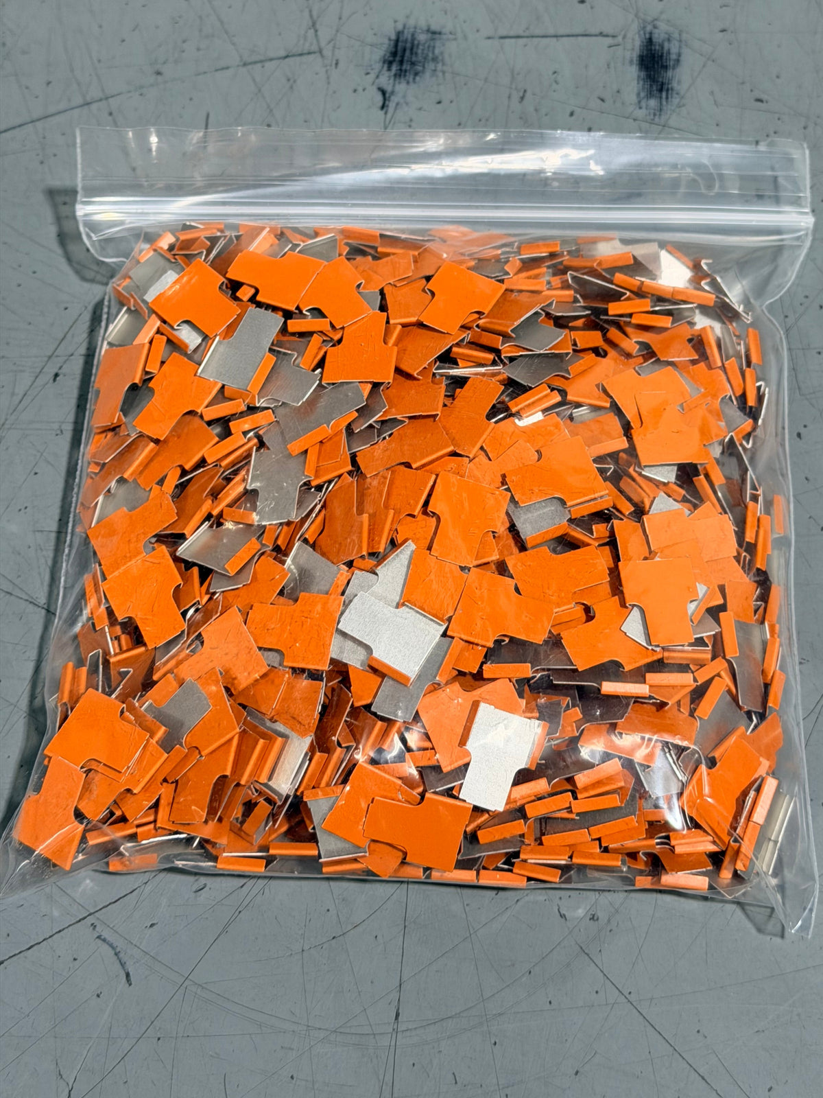 Cane Tabs, Orange, 1000/Bag