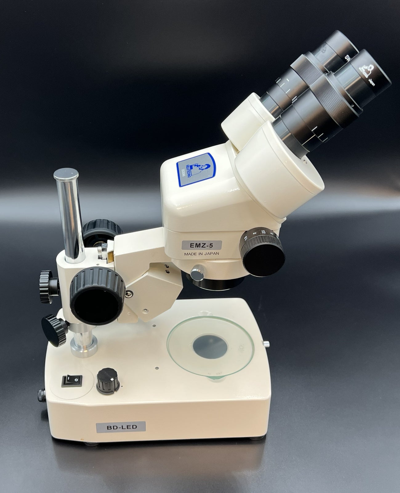 EMZ-5 Stereo Microscope, w/20x Eye Piece, LED Mirror Base, Each