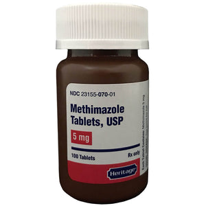 Methimazole Rx, 5 mg, 100 ct