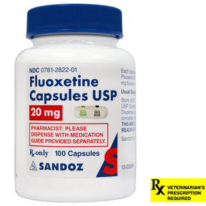 Fluoxetine Rx Capsules, 20 mg x 100 ct