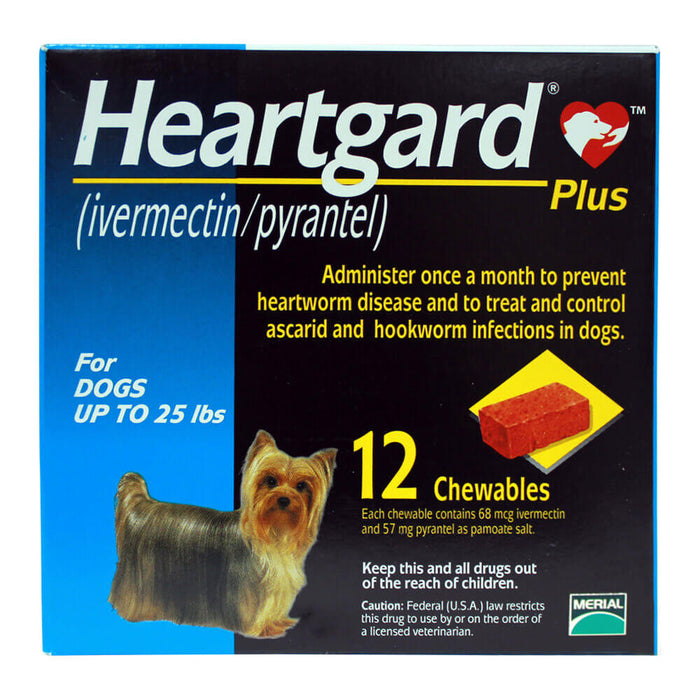 Rx Heartgard Plus Chewable, 0-25, 12 month
