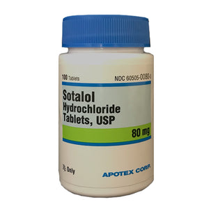 Sotalol HCI Rx Tablets, 80 mg x 100 ct