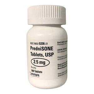 Rx Prednisone, 2.5 mg, 100 count tablets