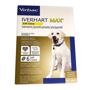 Rx Iverhart Max Soft Chew, 50.1-100 lb, 6 pack