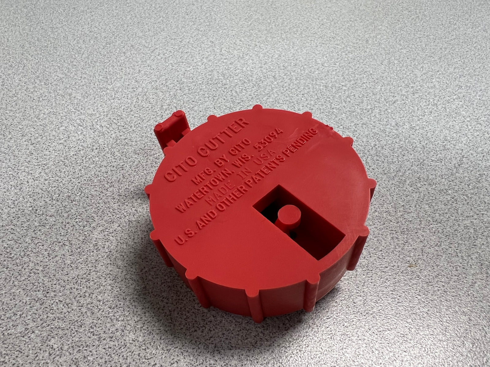 Straw cutter, 0.25cc, red, each