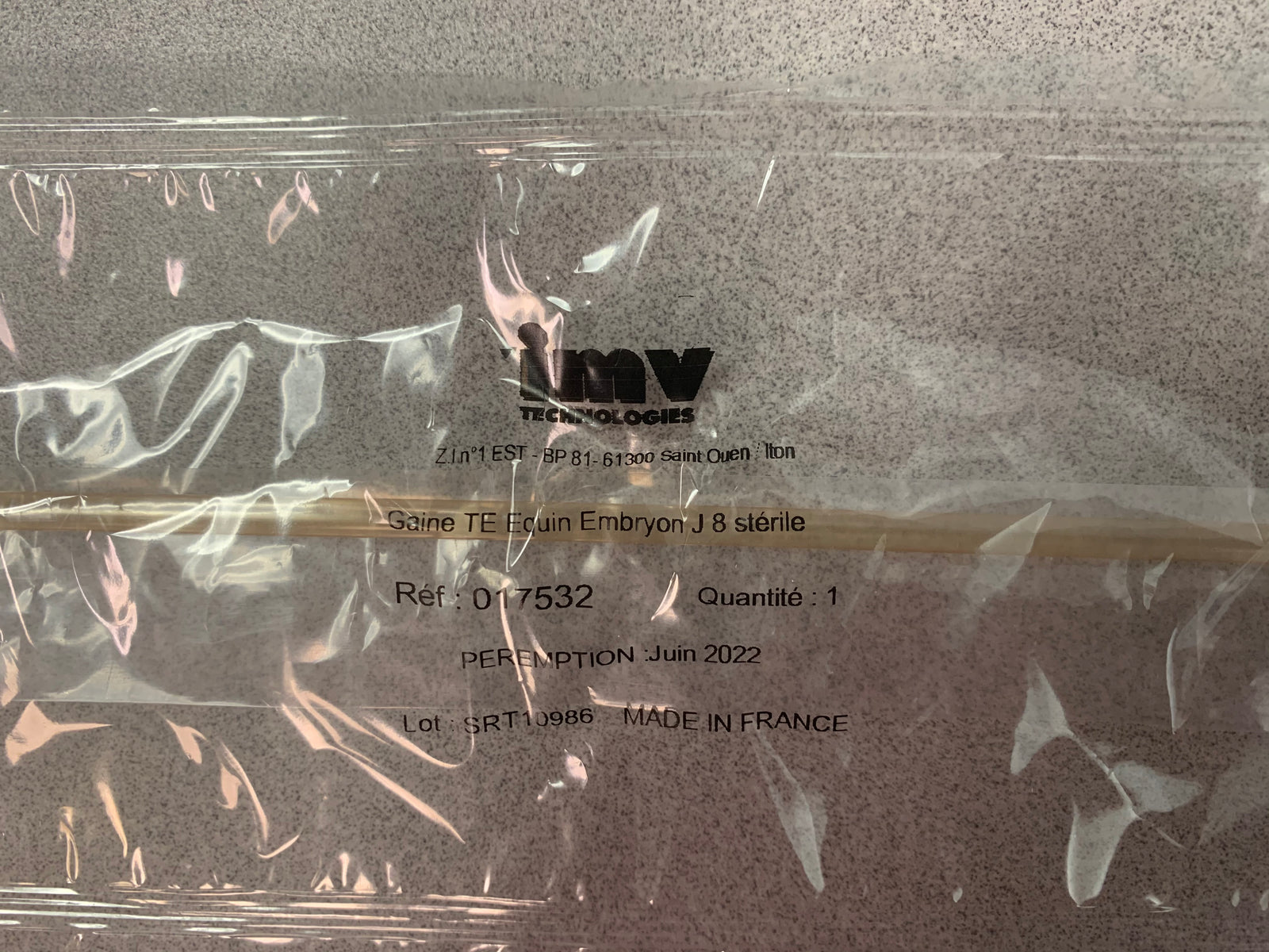 Sheath, For 0.5cc Straws, Side Delivery, Steel-Tip, 21 Inch, 5/pk