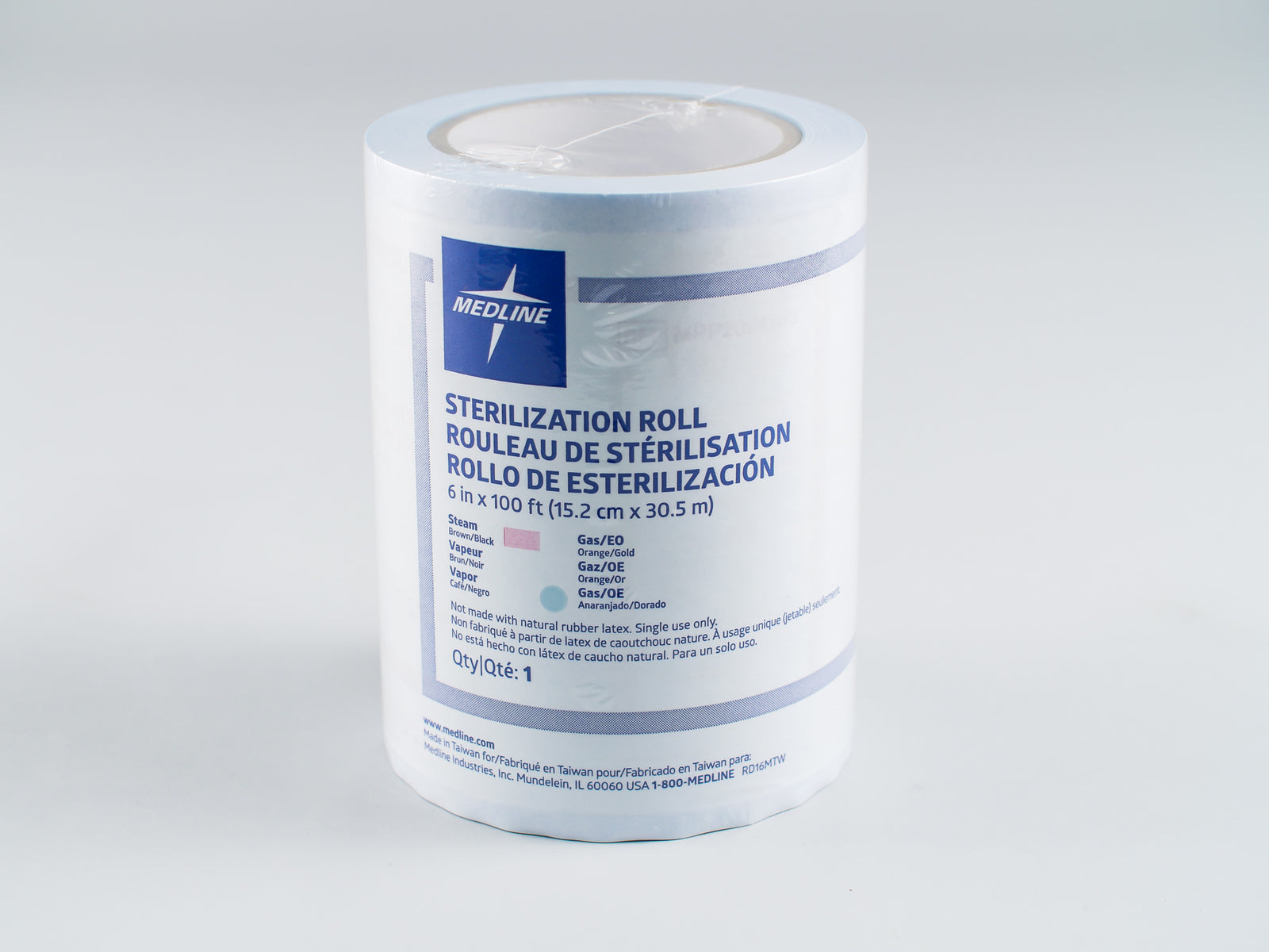 Sterilization Tubing, 6 Inch x 100 Foot Roll, Each