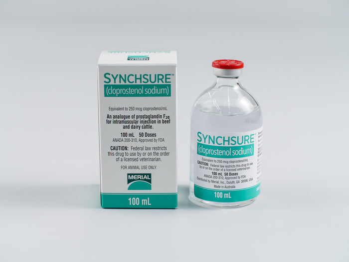 Synchsure, RX, Cloprostenol Sodium, 250 mcg /ml, 50 Dose, 100ml vial, Each