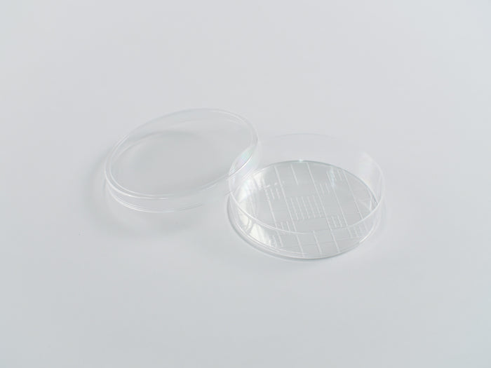 Solution™ Search Dish,w/Lid, Round, Gridded, 90mm x 20mm, 10/pk