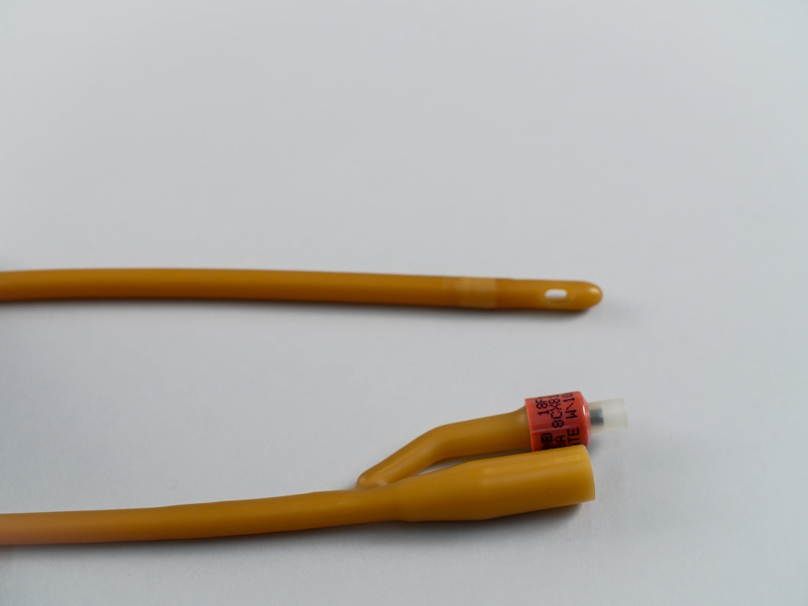 TruCath silicone-elastomer coated latex foley catheter, 2-way, 18 Fr, 5 mL, each